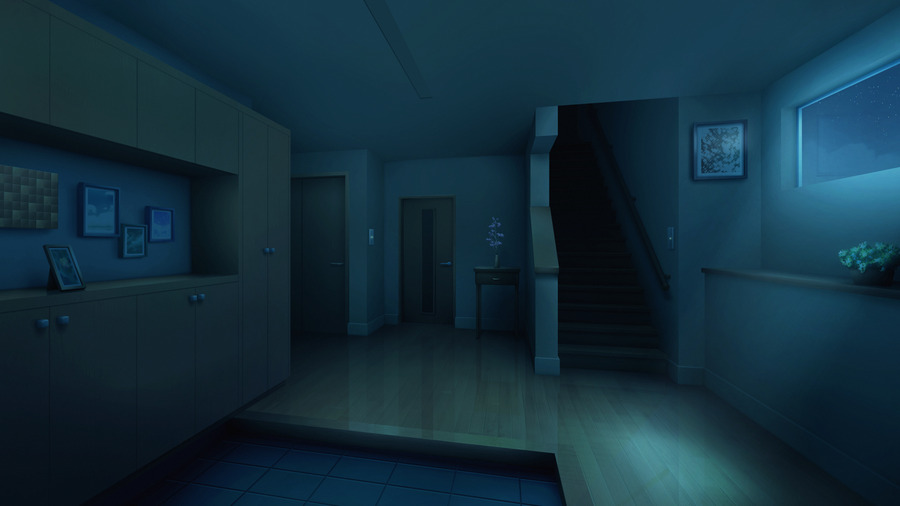 フリー素材 家の玄関ホール 5枚 背景イラスト みんちりえ