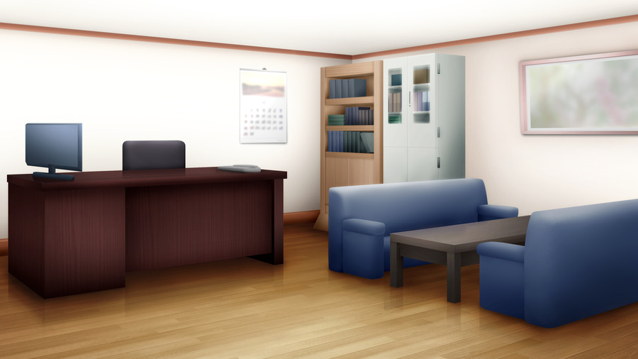 【フリー素材】 会社のオフィス（4枚） 【背景イラスト】｜ みんちりえ